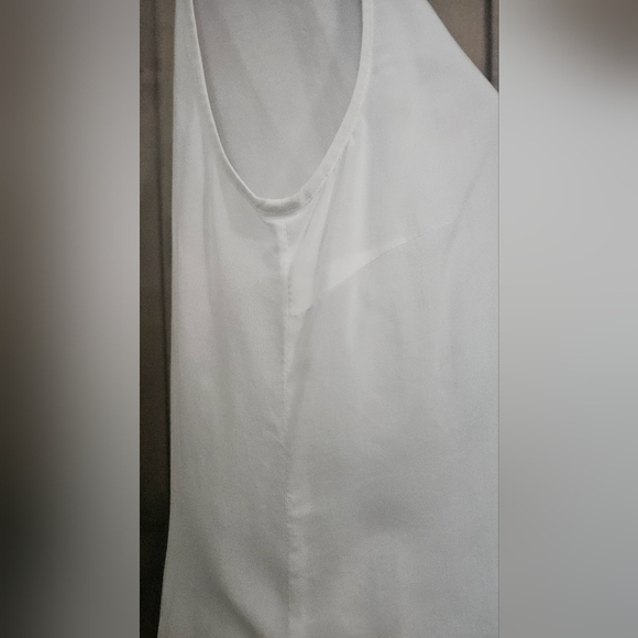 BASLER Modal Sleeveless Relaxed Fit Long Length Crew High Neck Top. White.Size M - Picture 7 of 10